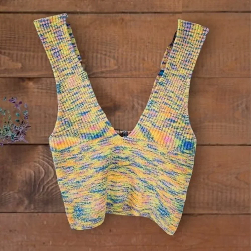 Urban Outfitters psychedelic knit top- Size S - Picture 1 of 6